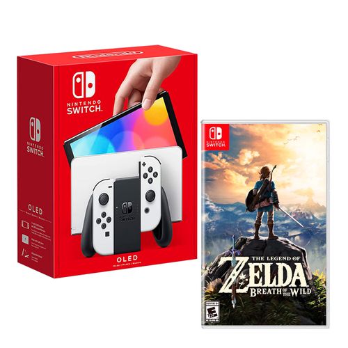 Consola Nintendo Switch Modelo Oled Blanco + Zelda Breath of the Wild