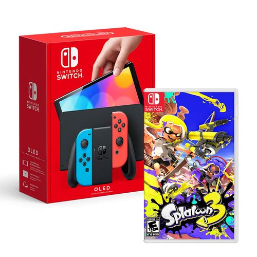 Consola Nintendo Switch Oled Neon + Splatoon 3