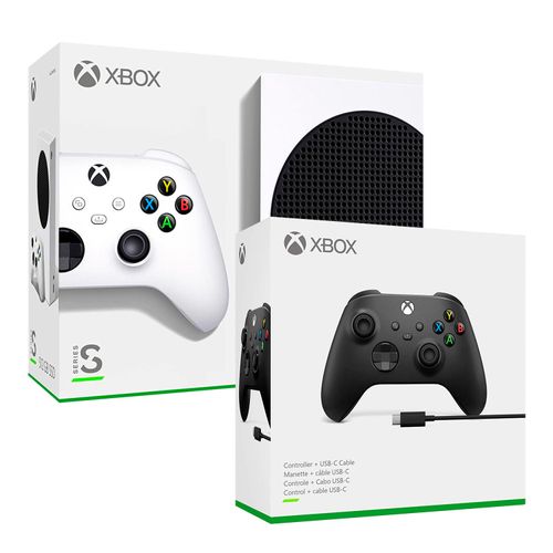 Consola Xbox Series S + Mando Negro Con Cable