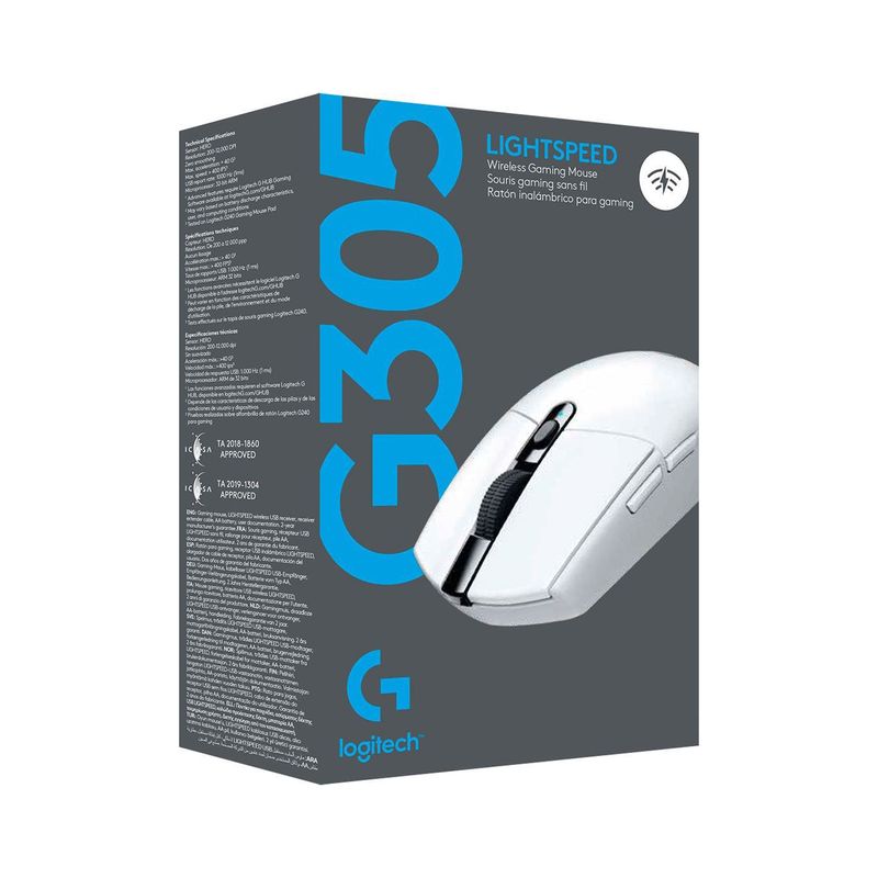 Mouse-Gamer-Logitech-G305-Lightspeed-Wireless-White