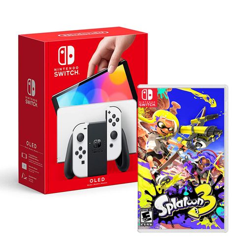 Consola Nintendo Switch Oled Blanco + Splatoon 3