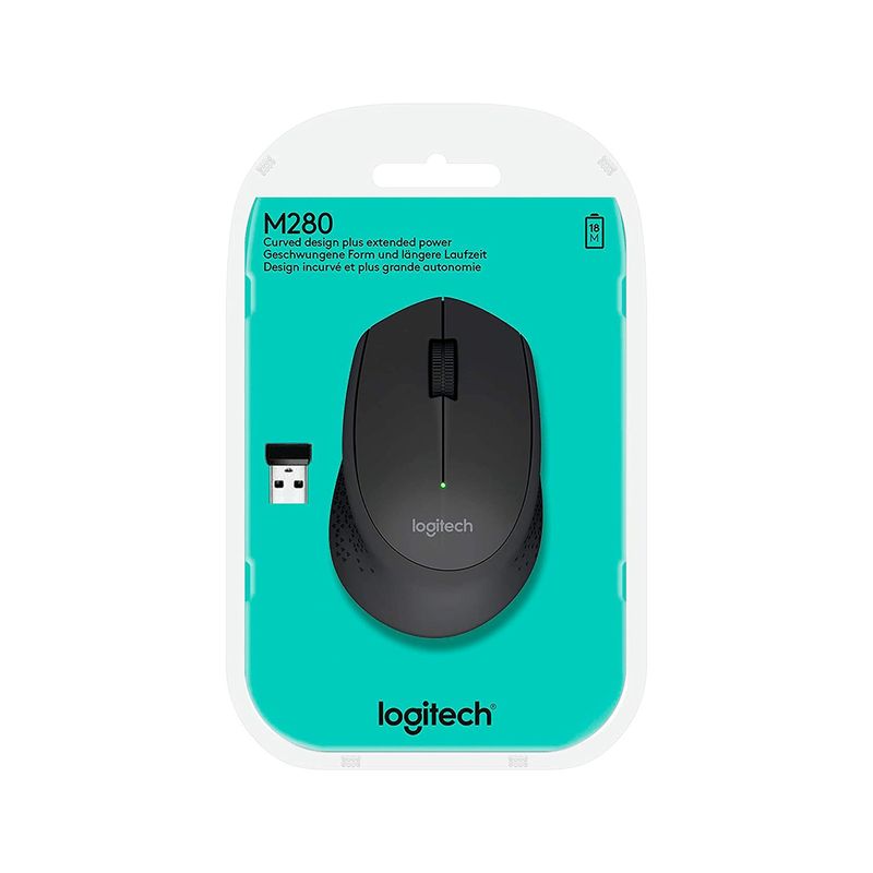 Mouse-Logitech-M280-Wireless-Black