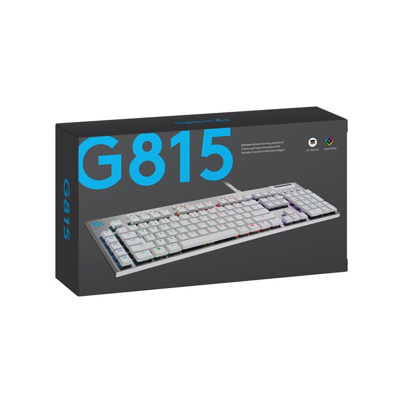 Teclado-Gamer-Logitech-G815-Tactile-Lightsync-Rgb-White