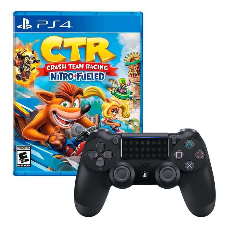 Mando-Playstation-4-Dualshock-Negro---Crash-Team-Racing