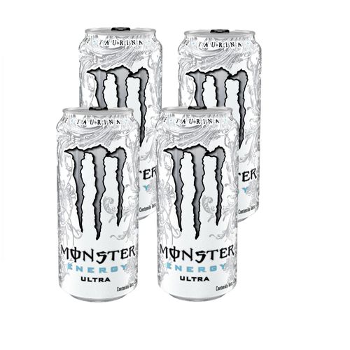 Pack MONSTER Bebida Energizante Ultra Lata 473ml x 4un