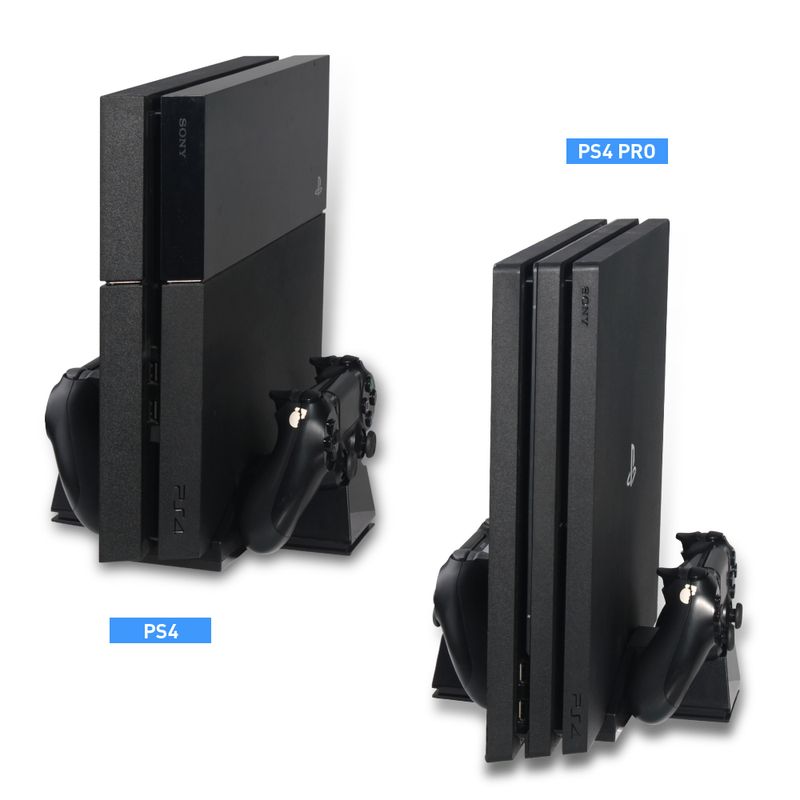 Soporte-Vertical-4-en-1-Ventilador-Cooler---Cargador-de-Mandos-PS4