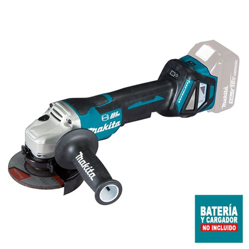 Esmeril Angular Inalámbrico Makita BL 18V 4-1/2" HombreMuerto DGA467Z sin Batería ni Cargador