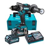 Taladro-Atornillador-Inalambrico-Makita-BL-XPT-XGT-Max-40V-140-68nm-2Baterias-x-40-Ah---Cargador