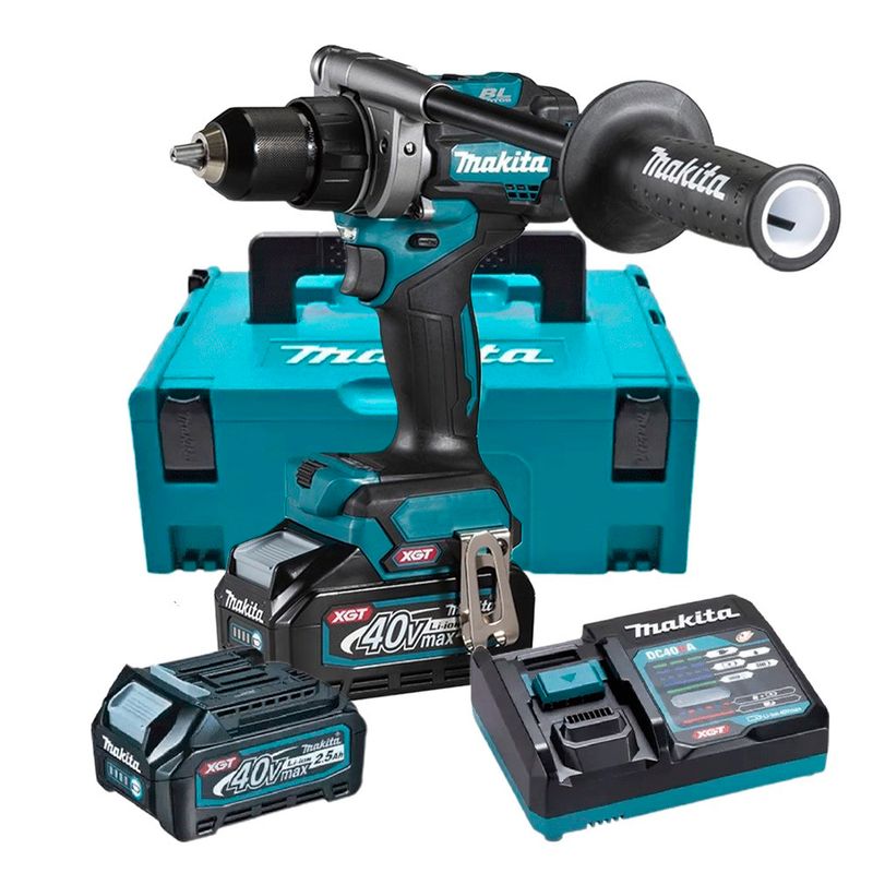 Taladro-Atornillador-Inalambrico-Makita-BL-XPT-XGT-Max-40V-140-68nm-2Baterias-x-40-Ah---Cargador