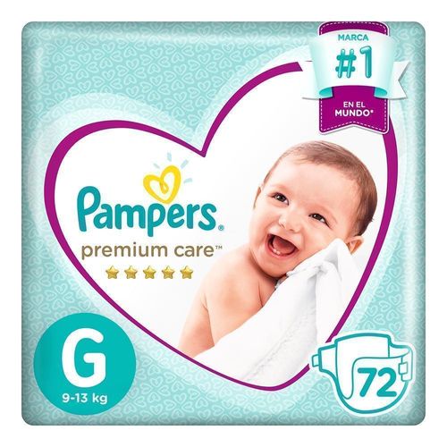 Pañales Pampers Premium Care MegaPack Talla G 72 unidades