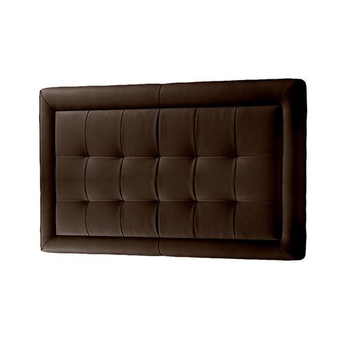 CABECERA SQUARE MAVISAC PLAZA QUEEN COLOR CHOCOLATE - TELA