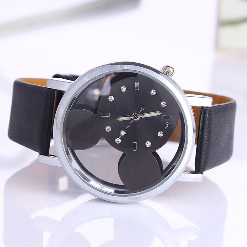 RELOJ-MICKEY-MOUSE-MUJER-DISNEY-MODA-MINNIE---NEGRO