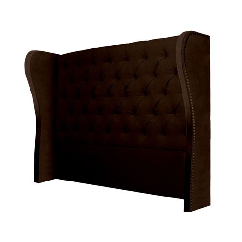CABECERA SAFIRO MAVISAC PLAZA QUEEN COLOR CHOCOLATE - TELA