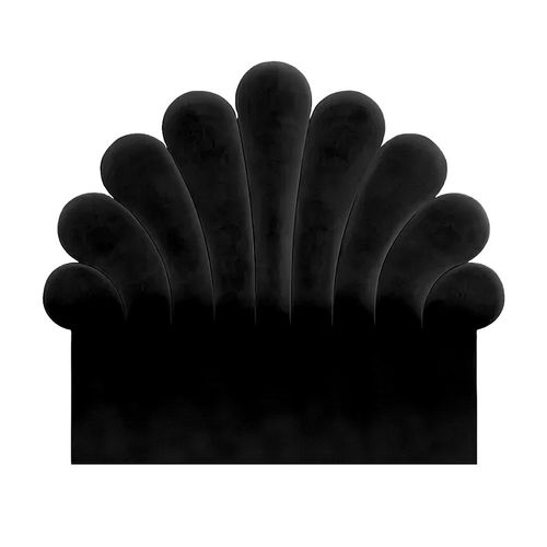CABECERA EMILY MAVISAC PLAZA QUEEN COLOR NEGRO - TELA