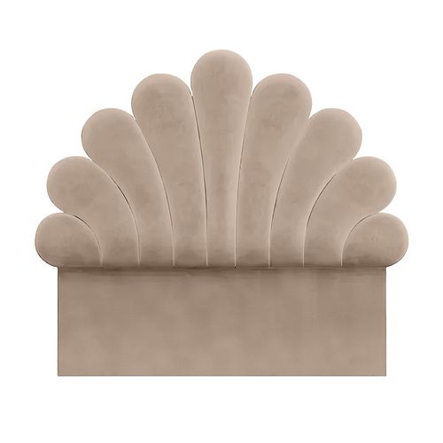 CABECERA EMILY MAVISAC PLAZA KING COLOR BEIGE - TELA