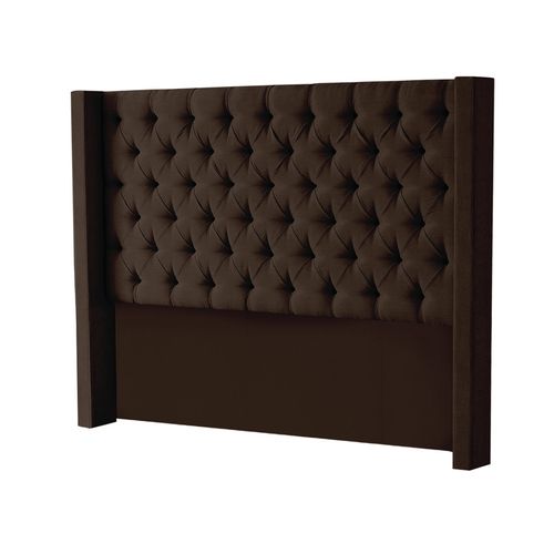 CABECERA MASTER REY MAVISAC PLAZA QUEEN COLOR CHOCOLATE - TELA