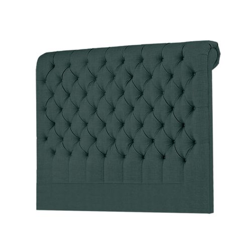 CABECERA LINEN MAVISAC PLAZA QUEEN COLOR VERDE MILITAR - ULTRA CUERO