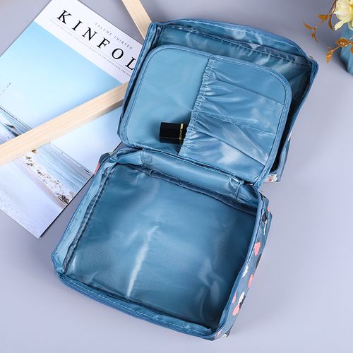 Estuche Organizador de Cosméticos Cosmetiquero Azul - copy