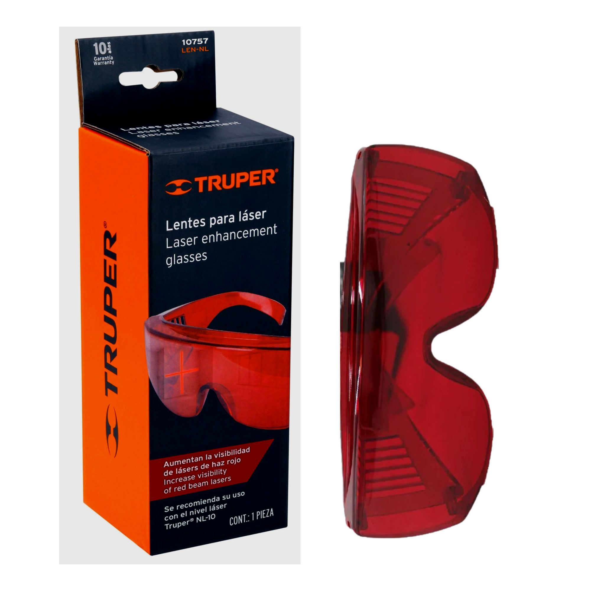 Lentes de seguridad para láser rojo Truper Shopstar