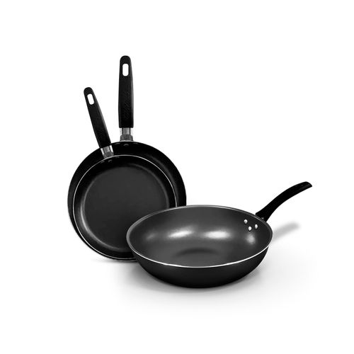 Record Tripack Wok N°28+Sartén N°18-22 Gris Antiadh