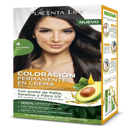 Placenta Life Coloración 4 Castaño Kit