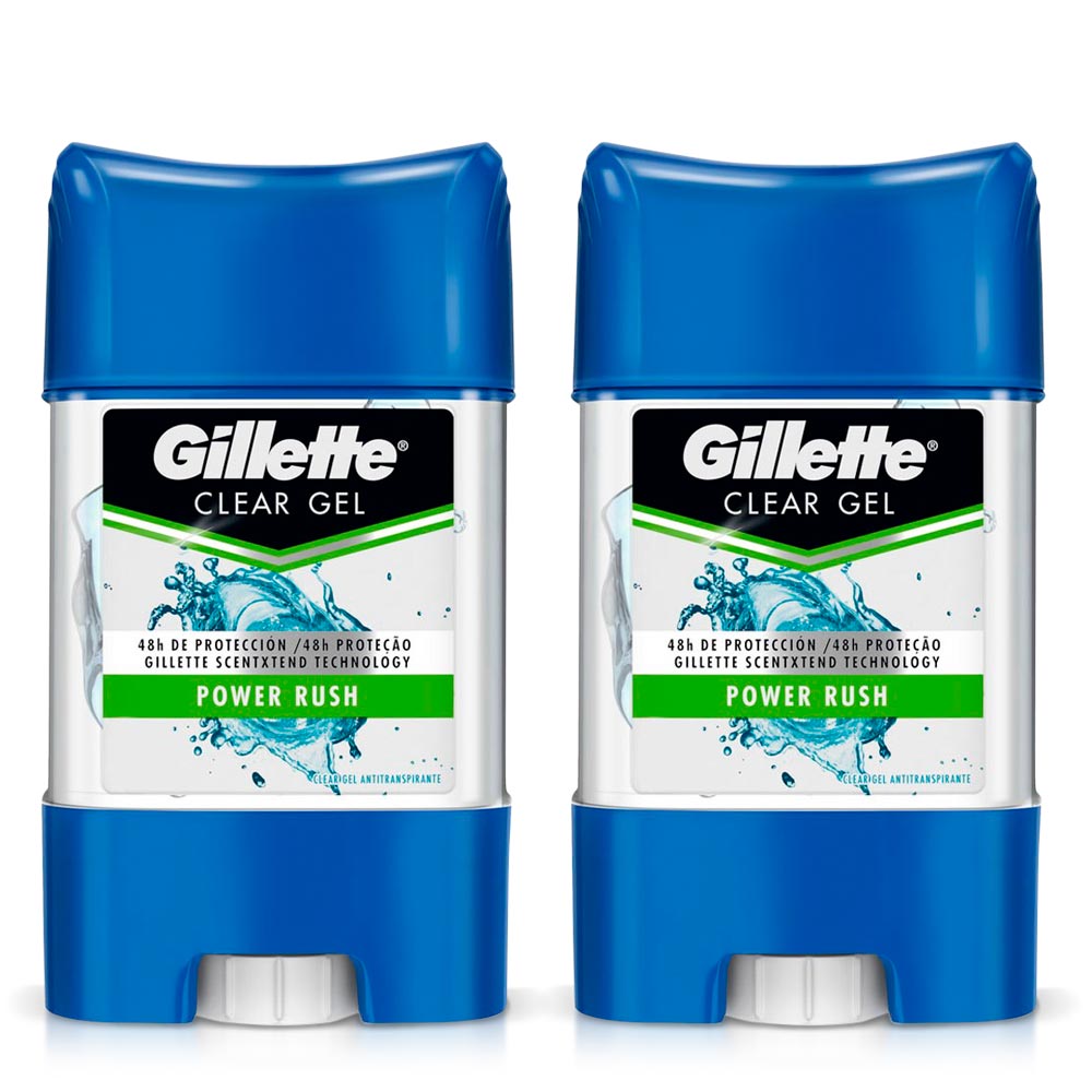 Gillette Desodorante Antitranspirante en Gel Power Rush, 82 gr :  : Belleza