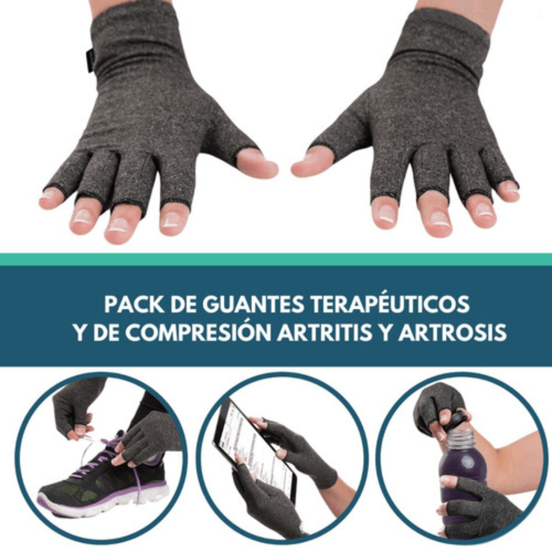 Guantes de Compresión Suave para Artritis, Artrosis, Tendinitis y Túnel  Carpiano - Talla L - Shopstar