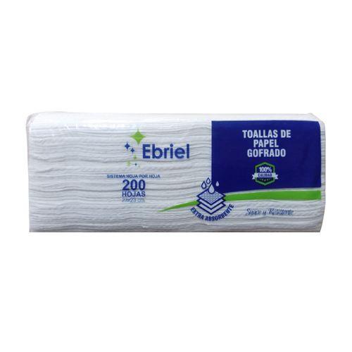 Papel Toalla Interfoleado Ebriel 200 Hojas