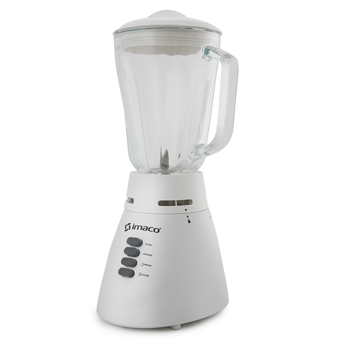 Licuadora Imaco 1.25L cVaso de Vidrio BL4125V – Blanco (oferta)