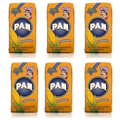 Pack x 6 Harina PAN Pre Cocida de Maiz blanco