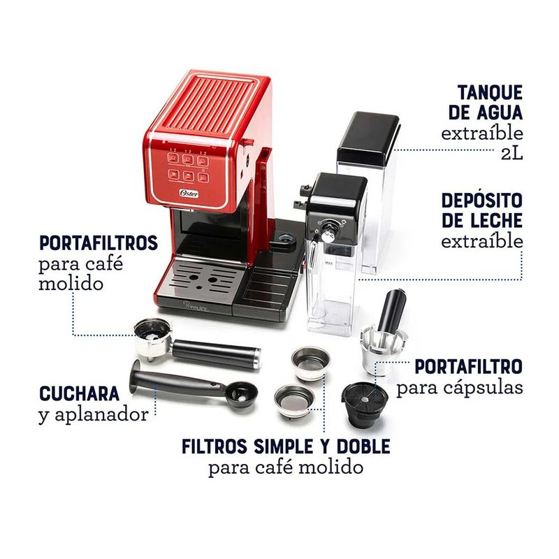 Cafetera-Oster-PrimaLatte-Automatica-BVSTEM6801R-Rojo