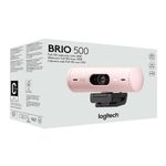 Camara-Webcam-Logitech-Brio-500-FHD-1080P-USB-C-Rose