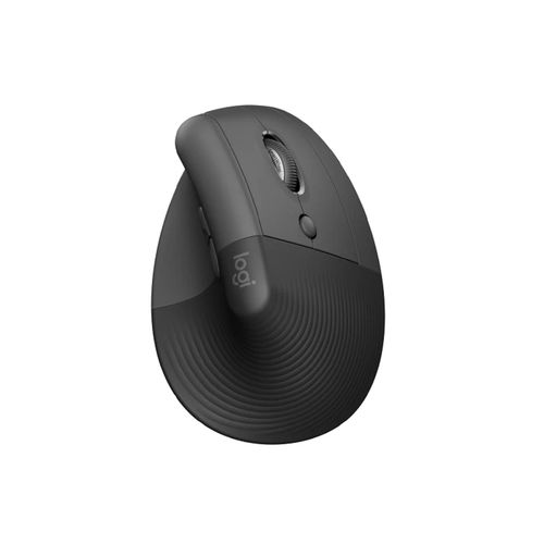 Mouse Logitech Lift Vertical Wireless para Oficina - Color Negro