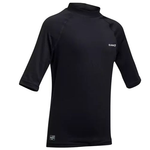 CAMISETA PROTECCIÓN SOLAR SURF NIÑOS OLAIAN NEGRO