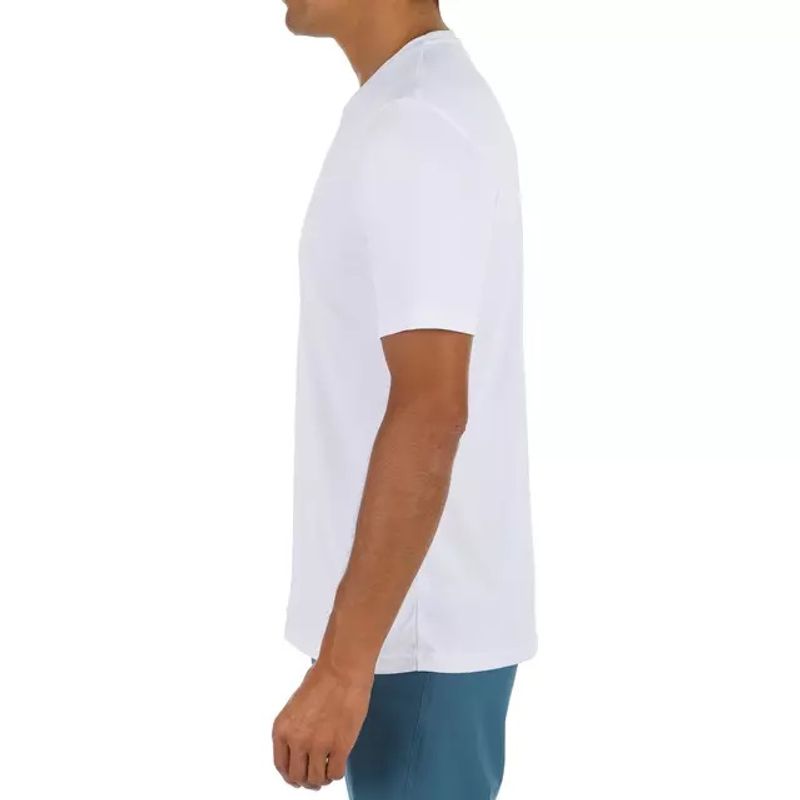 CAMISETA PROTECCIÓN SOLAR SURF HOMBRE OLAIAN MANGA CORTA ANTI-UV BLANCO -  Shopstar