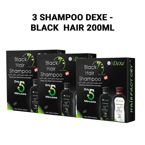 3 Shampoo DEXE - Black Hair 200ml