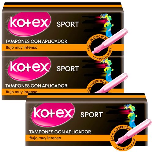 Pack Tampón KOTEX con Aplicador Evolution Súper Caja 24un