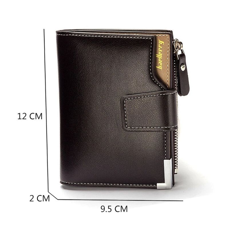 Billetera-para-Hombre-Baellerry-Cuero-PU-con-Monedero-y-Tarjetero-Marron