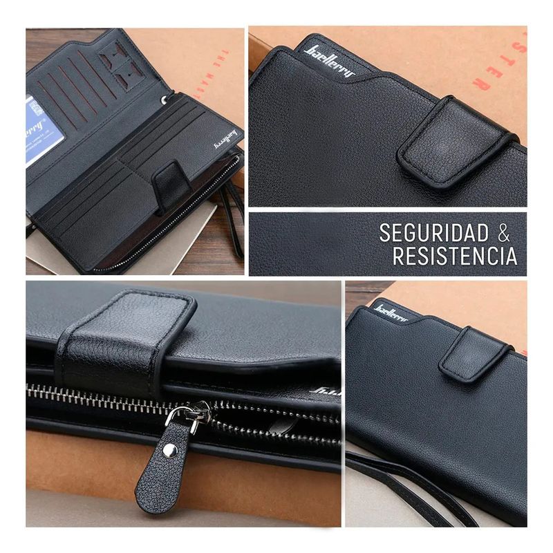 Billetera-de-Cuero-para-Hombre-Baellerry-con-Tarjetero-Monedero-y-Porta-Celular-Negro