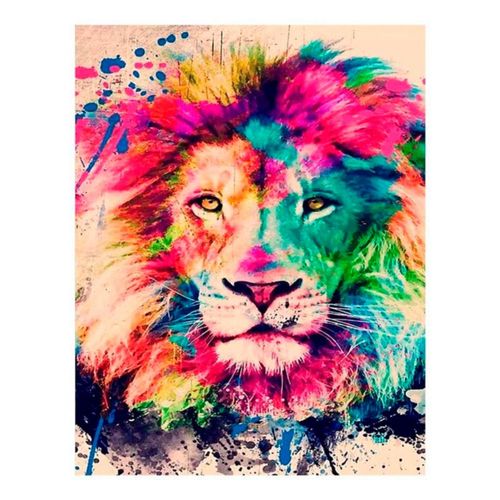 Rompecabezas 3D Diamond Paintings Maka Lion Painting