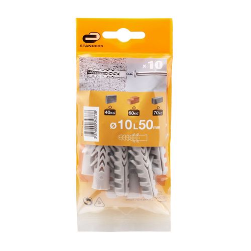 Tarugo 10x50mm x 10 unidades