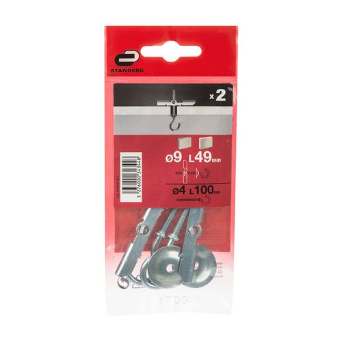 Tornillo + Tarugo 9x49mm x 2 unidades