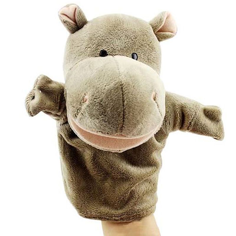 Titeres-de-Hipopotamo-Peluche-Marioneta-de-mano-