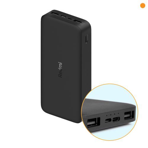 Power Bank Xiaomi 20,000 mAh 18W - Negro