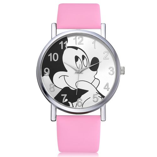 RELOJ MICKEY MOUSE PARA MUJER NIÑOS QUARTZ - ROSADO