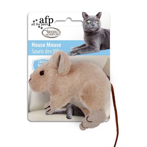 Juguete para Gatos Ratón casero crema