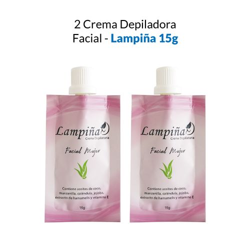 2 Crema Depiladora Facial - Lampiña 15g