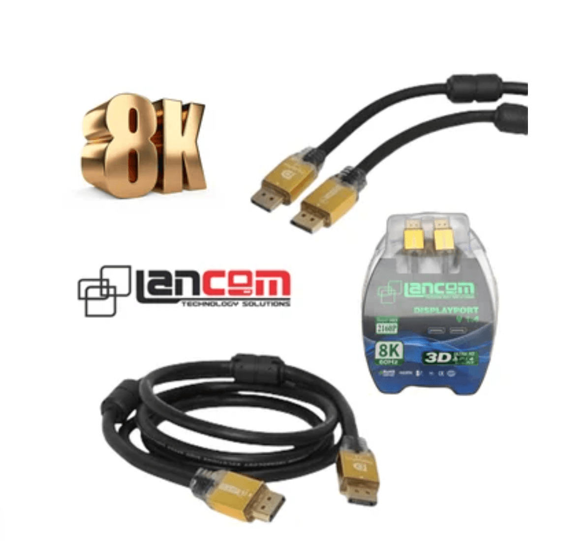 Cable Hdmi 2.0 4k Ultra Hd Lancom Alta Velocidad 3D 2 Metros 2160p PVC