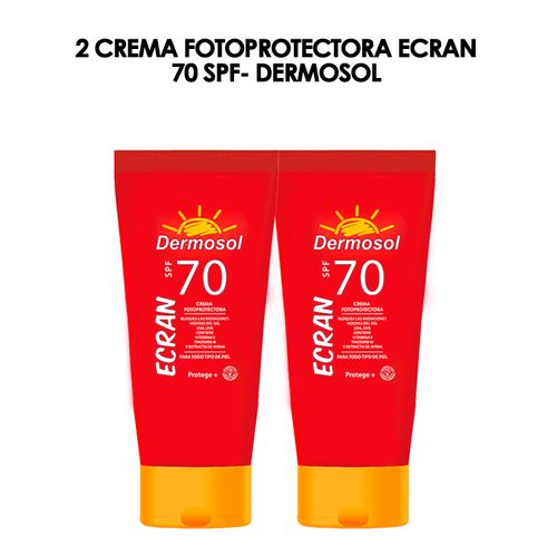 2 Crema Foto Protectora Ecran 70 SPF- Dermosol