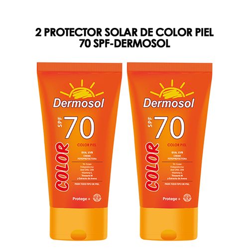 2 Protector Solar de Color Piel 70 SPF-Dermosol